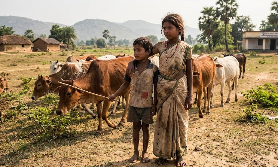 Orphaned Siblings in Odisha Kept Out of School, Spend Childhood Grazing Cattle